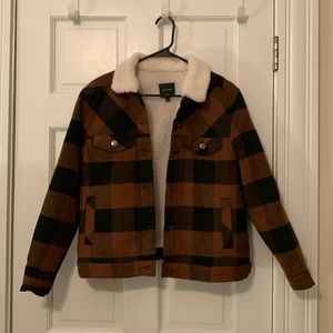 Sherpa lined shacket